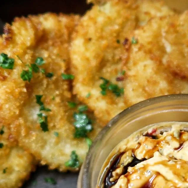 Baked dish with a golden topping at Parkside District