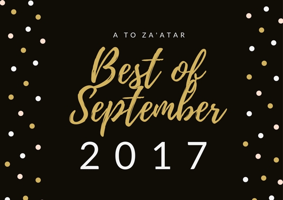 My Top Dishes of September 2017.