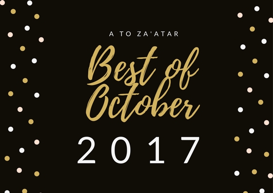 My Top Dishes of October 2017.