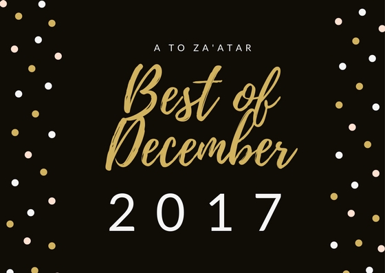 My Top Dishes of December 2017.