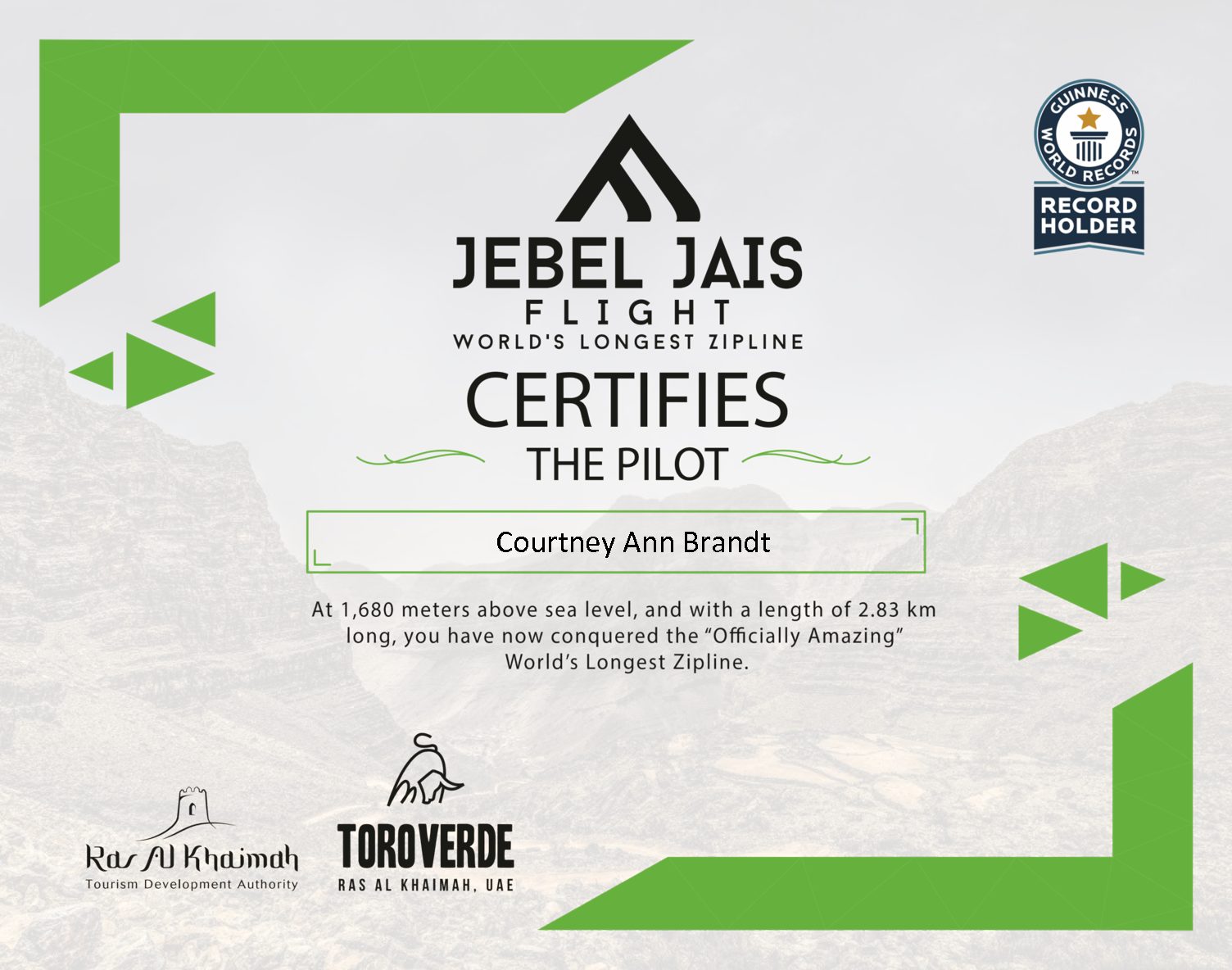 Jebel Jais Flight: The world’s longest zipline.