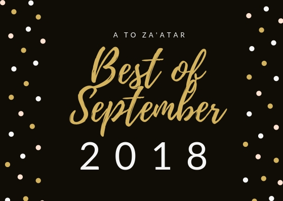 My Top Dishes of September 2018.