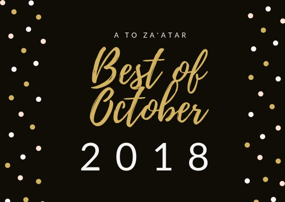 My Top Dishes of October 2018.