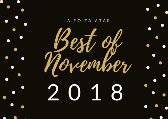 My Top Dishes of November 2018.