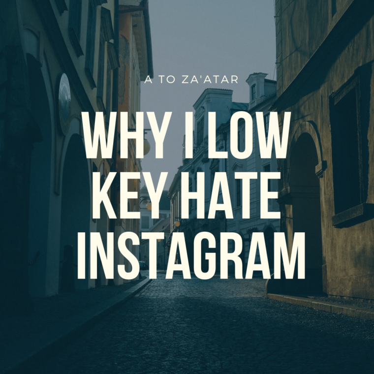 I low key hate Instagram.  Here’s why…